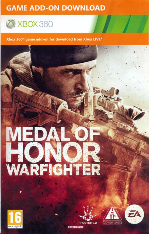 Other for Medal of Honor: Warfighter (Xbox 360): Online Pass - Front