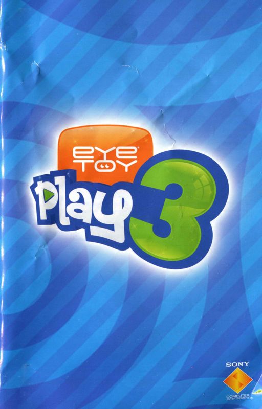 Manual for EyeToy: Play 3 (PlayStation 2) (Platinum release, bundled with Eye Toy): Front