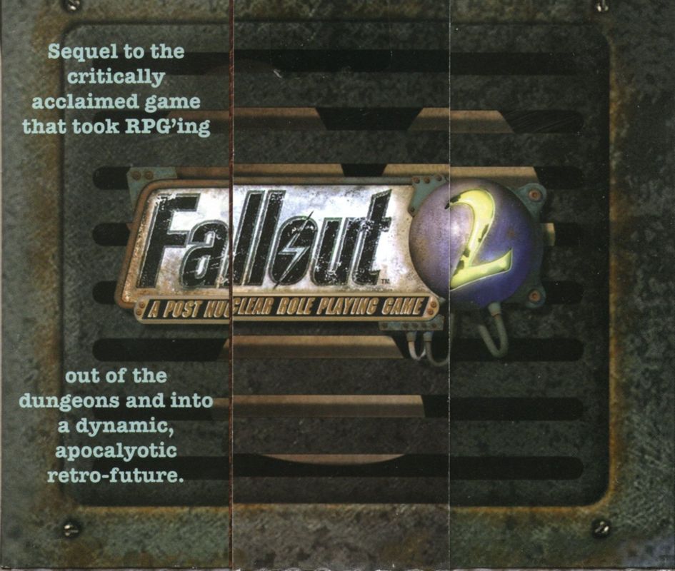 Inside Cover for Fallout / Fallout 2 (Windows): Fallout 2 - Upper side