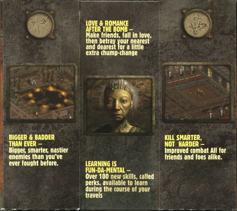 Inside Cover for Fallout / Fallout 2 (Windows): Fallout 2 - Lower side