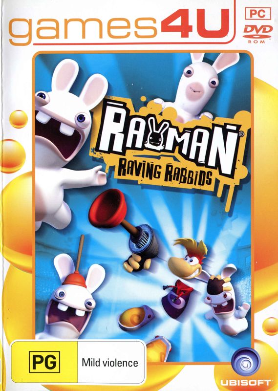 Front Cover for Rayman: Raving Rabbids (Windows) (Games4U release)