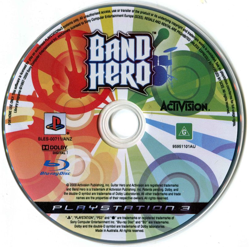 Media for Band Hero (PlayStation 3)