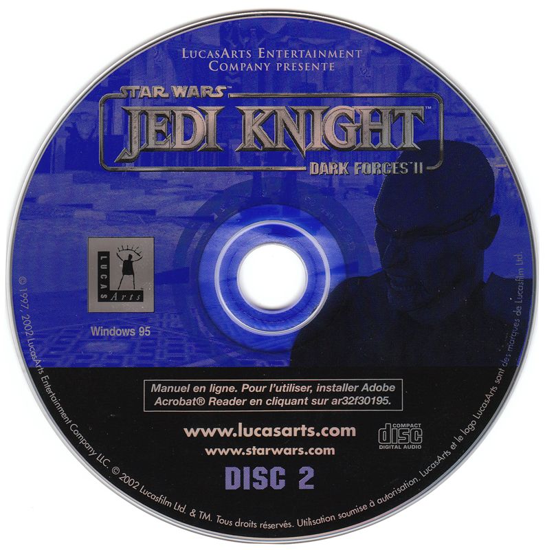 Media for Star Wars: Jedi Knight - Bundle (Windows) (Collection LucasArts release): Dark Forces II Disc 2