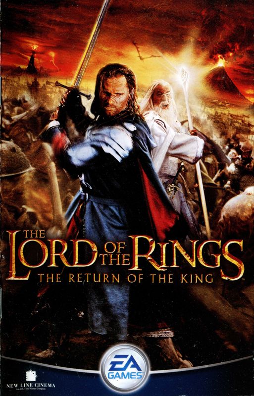 Manual for The Lord of the Rings: The Return of the King (PlayStation 2) (Platinum release): Front