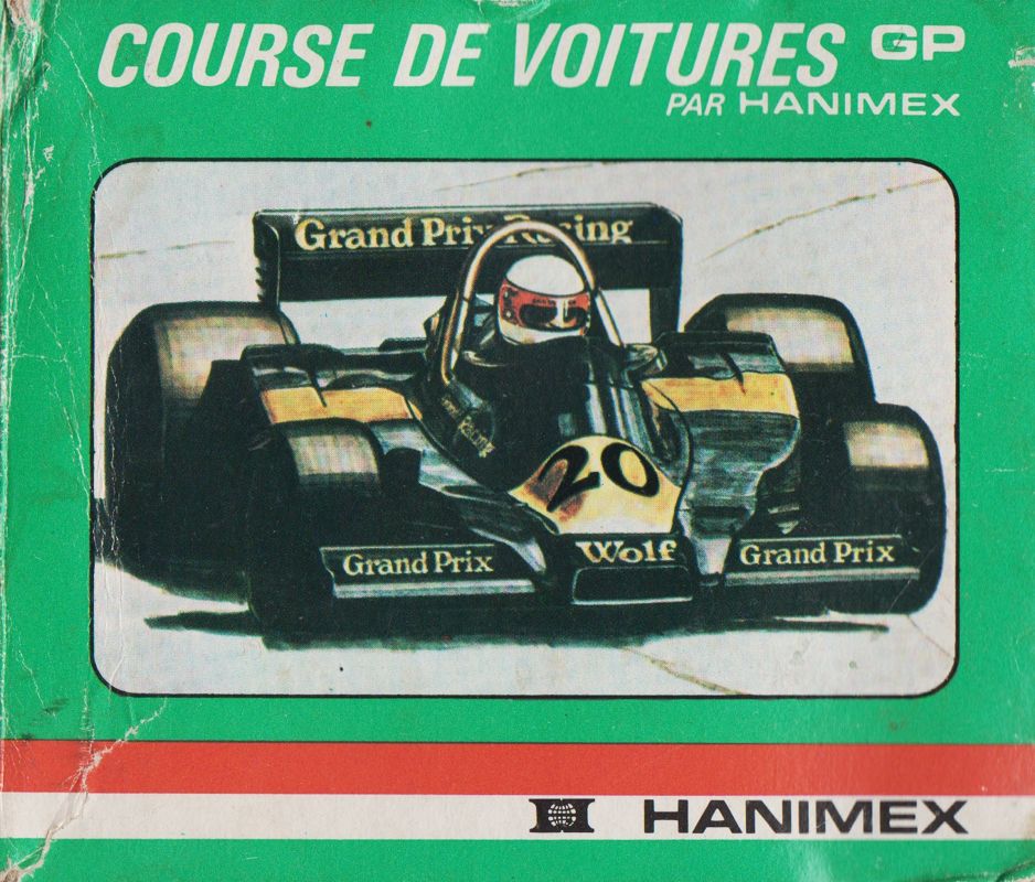 Front Cover for PC-504 Car Race GP (GIMINI) (Hanimex Release (one side in French, opposite in English))
