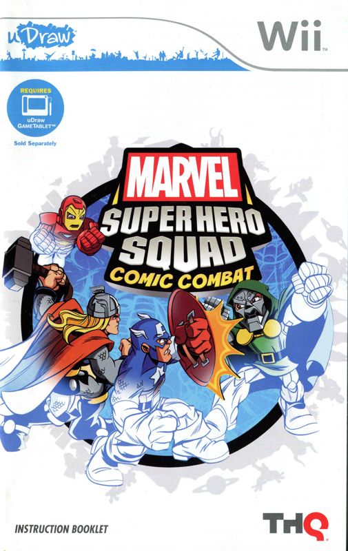 Manual for Marvel Super Hero Squad: Comic Combat (Wii): Front