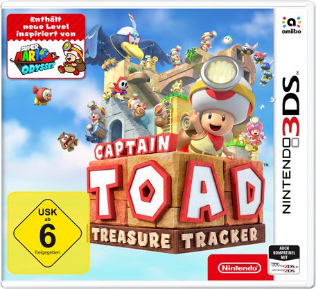 Front Cover for Captain Toad: Treasure Tracker (Nintendo 3DS) (download release)