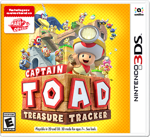 Front Cover for Captain Toad: Treasure Tracker (Nintendo 3DS) (download release): 1st version