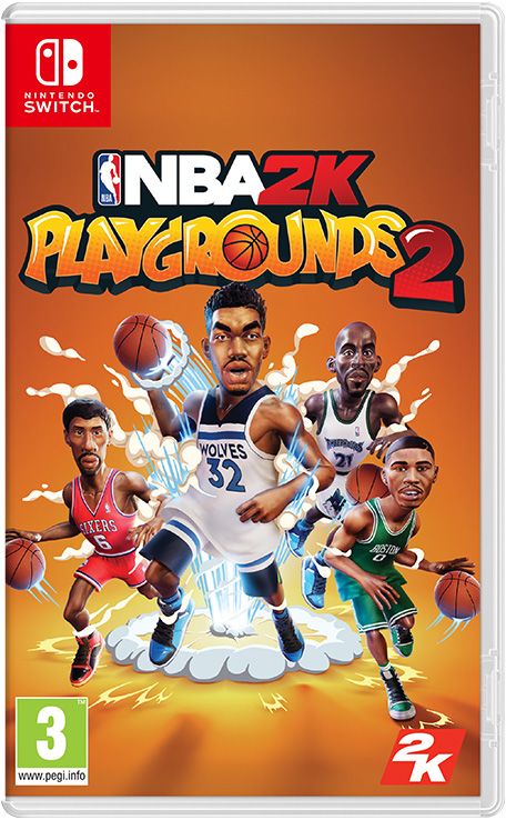 Front Cover for NBA 2K Playgrounds 2 (Nintendo Switch) (download release)