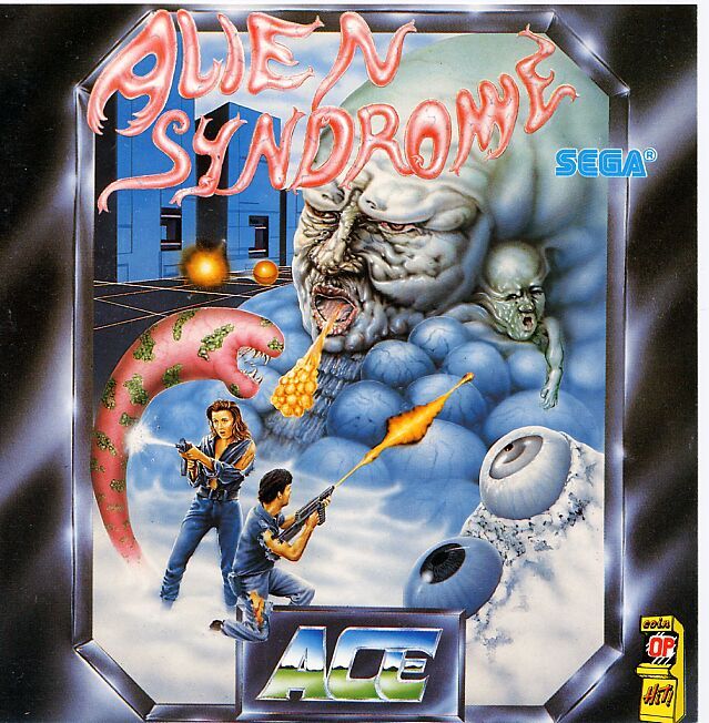 Front Cover for Alien Syndrome (Commodore 64)