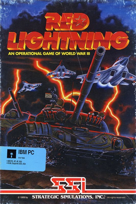 Front Cover for Red Lightning (DOS)
