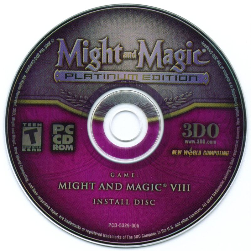 Media for Might and Magic: Platinum Edition (Windows): Might and Magic VIII Install Disc