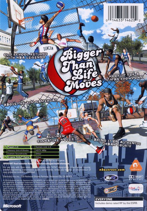 Back Cover for NBA Street Vol. 2 (Xbox)