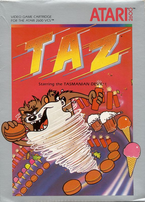 Front Cover for Taz (Atari 2600) (1988 release)