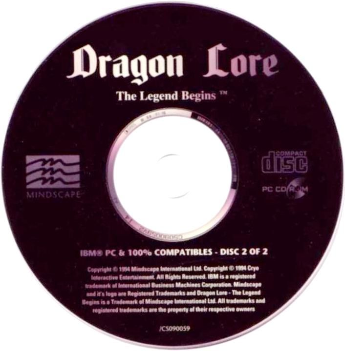 Media for Dragon Lore: The Legend Begins (DOS): Disc 2/2