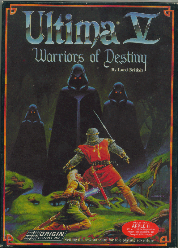 Front Cover for Ultima V: Warriors of Destiny (Apple II)