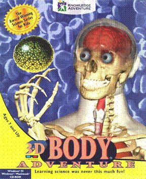 Front Cover for 3-D Body Adventure (Macintosh and Windows and Windows 3.x)