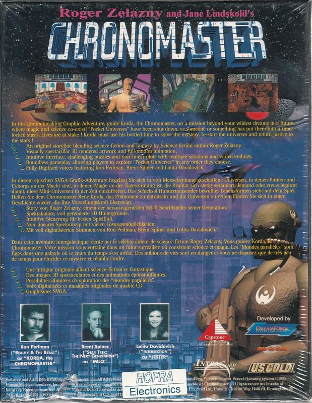 Back Cover for Chronomaster (DOS) (Sticker variation)