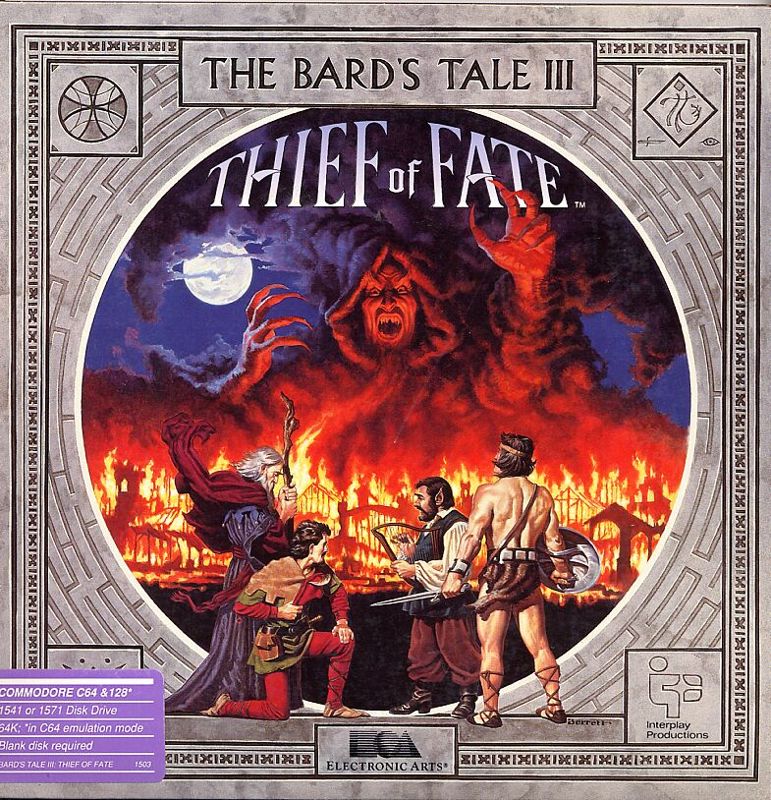 Front Cover for The Bard's Tale III: Thief of Fate (Commodore 64)