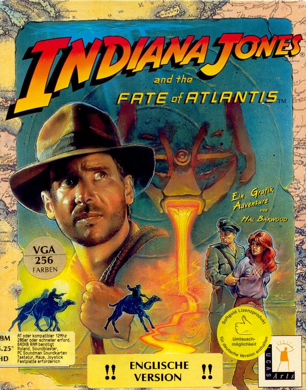 Indiana Jones and the Fate of Atlantis cover or packaging