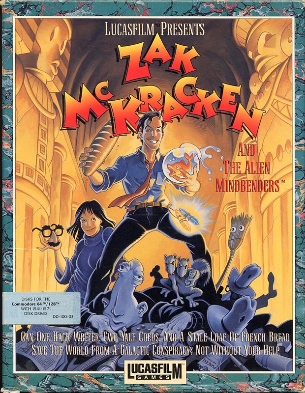 Front Cover for Zak McKracken and the Alien Mindbenders (Commodore 64)