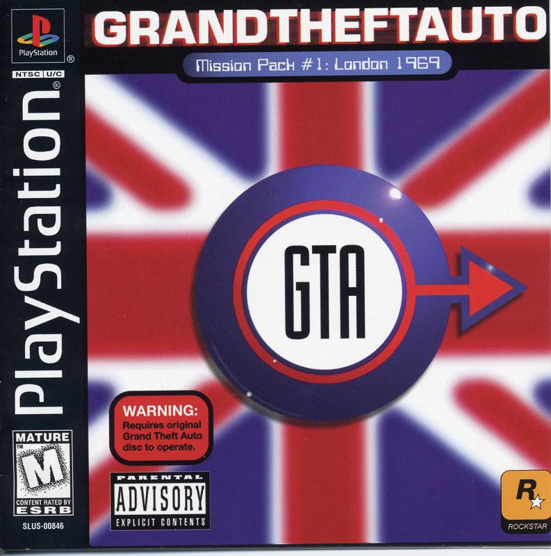 Front Cover for Grand Theft Auto: Mission Pack #1 - London 1969 (PlayStation)