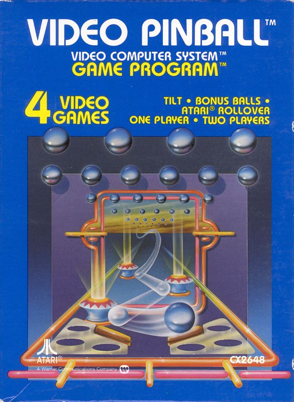 Front Cover for Video Pinball (Atari 2600)