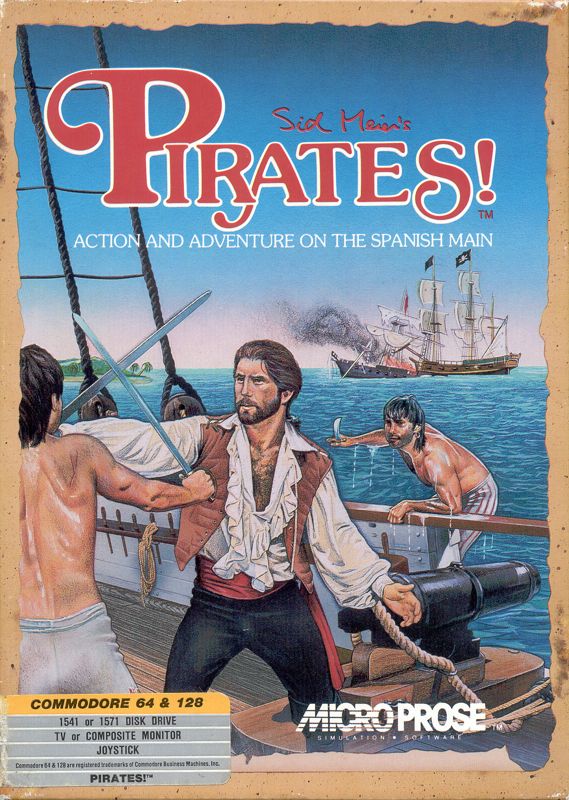 Front Cover for Sid Meier's Pirates! (Commodore 64)