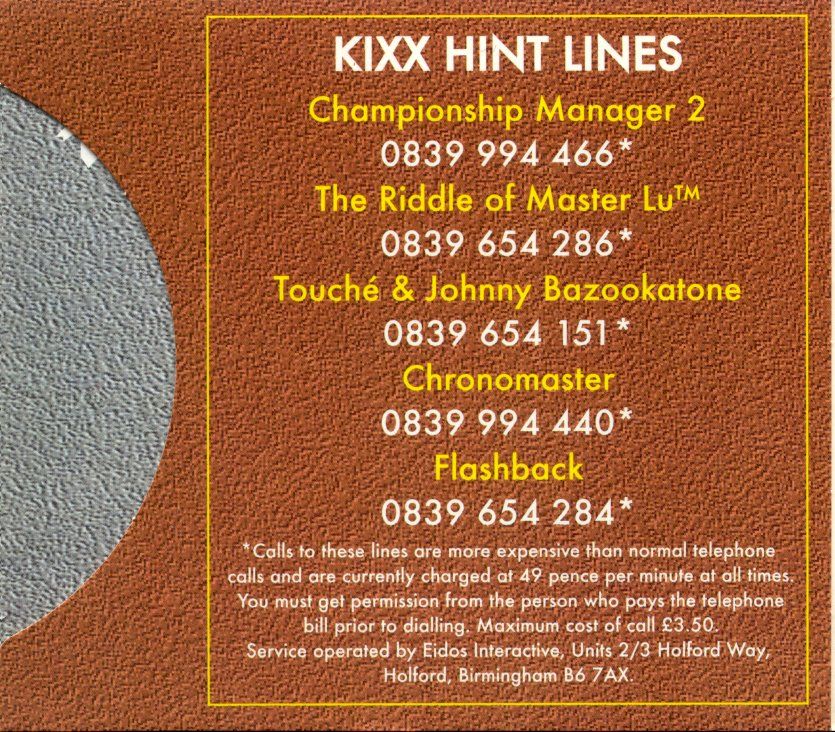 Other for Chronomaster (DOS) (Kixx release): DigiPak - Inside Left