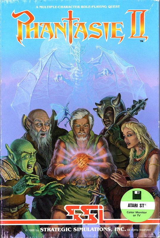 Front Cover for Phantasie II (Atari ST)