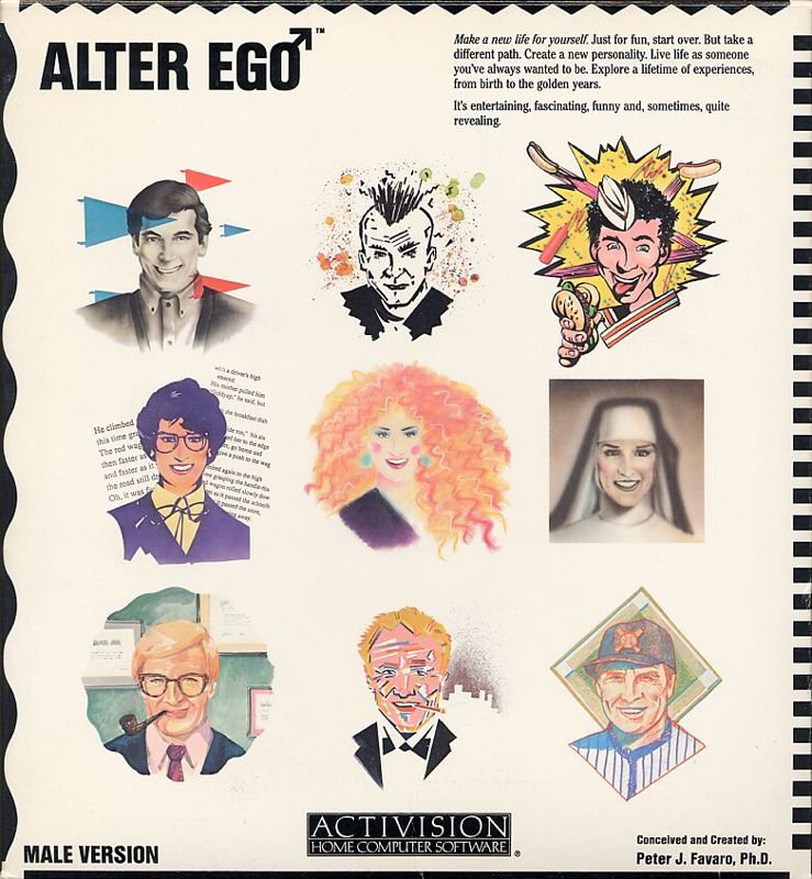Front Cover for Alter Ego (Commodore 64) (Male version)