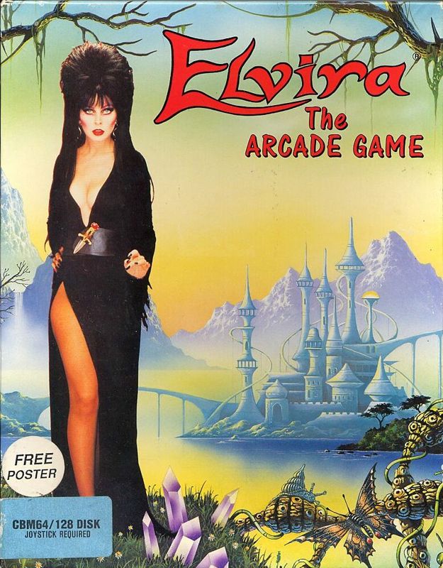 Front Cover for Elvira: The Arcade Game (Commodore 64)