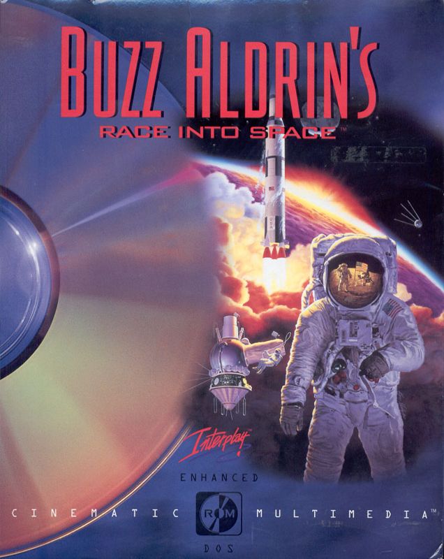 Front Cover for Buzz Aldrin's Race into Space (DOS) (Enhanced CD-ROM Edition)
