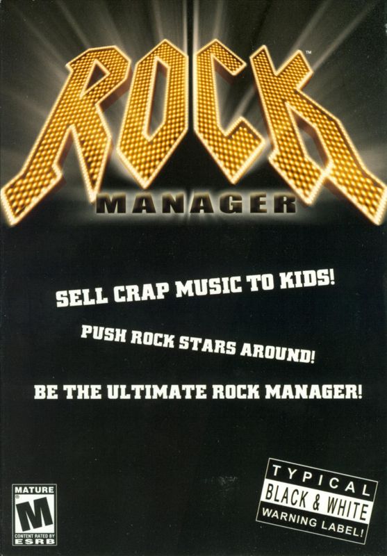 Front Cover for Rock Manager (Windows)
