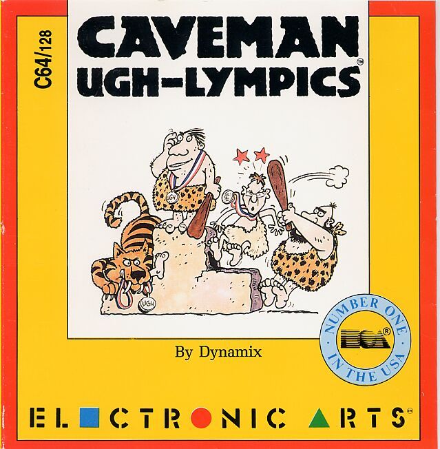 Front Cover for Caveman Ugh-Lympics (Commodore 64) (German release in plasic box)