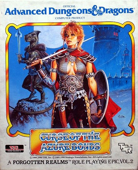 Front Cover for Curse of the Azure Bonds (Atari ST)