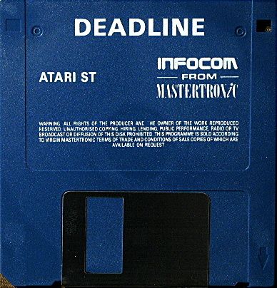 Media for Deadline (Atari ST) (Mastertronic release)