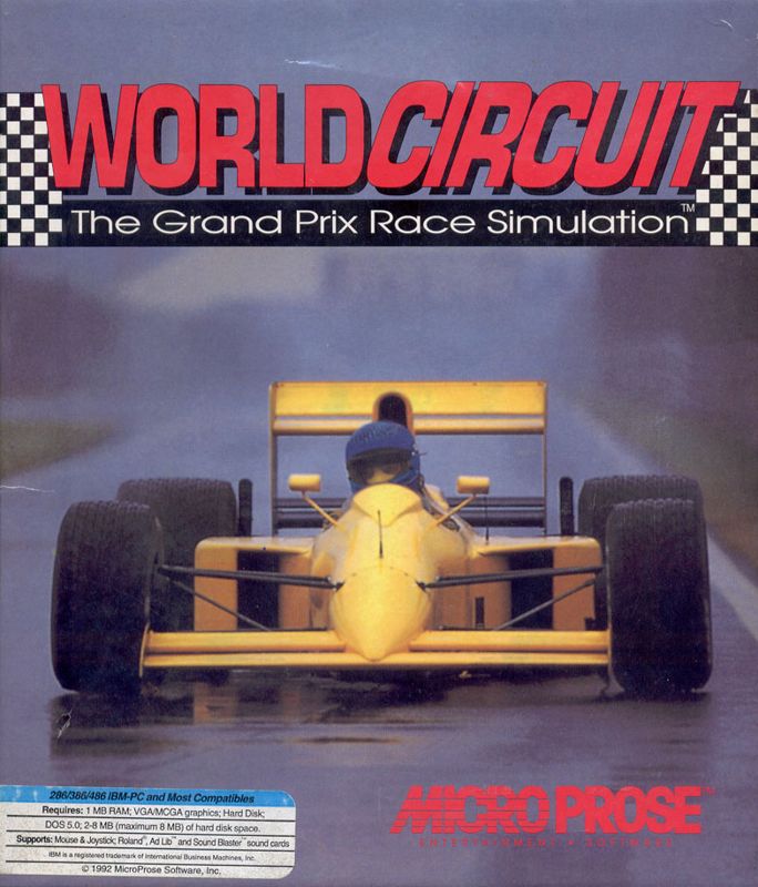 Front Cover for World Circuit (DOS)