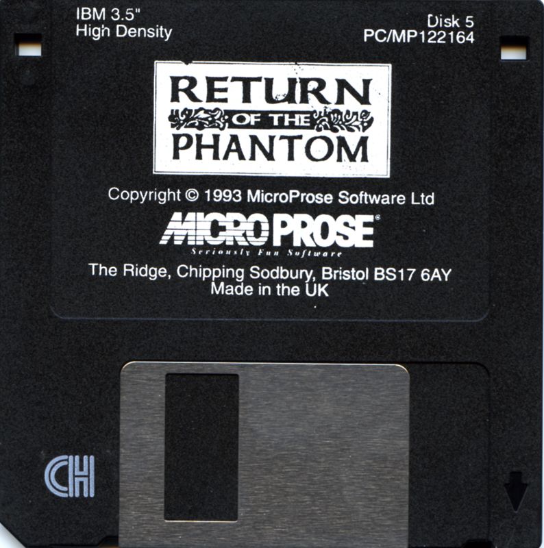Media for Return of the Phantom (DOS): Disk 5/5