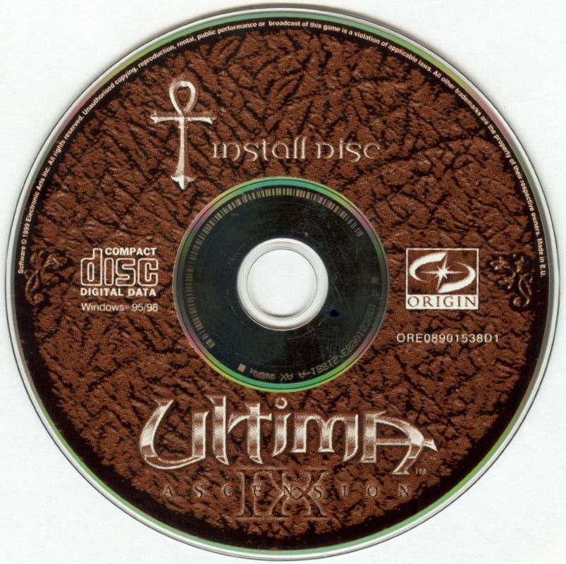 Media for Ultima IX: Ascension (Windows): Disc 1/2
