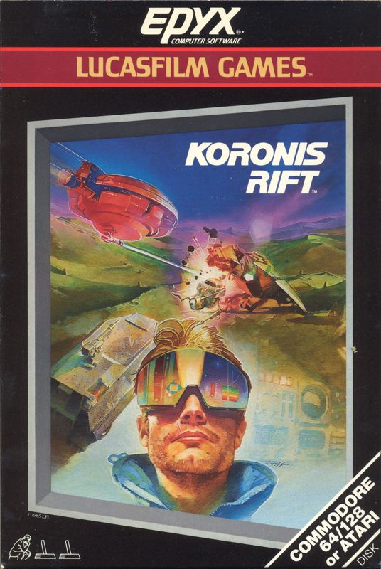 Front Cover for Koronis Rift (Atari 8-bit and Commodore 64)