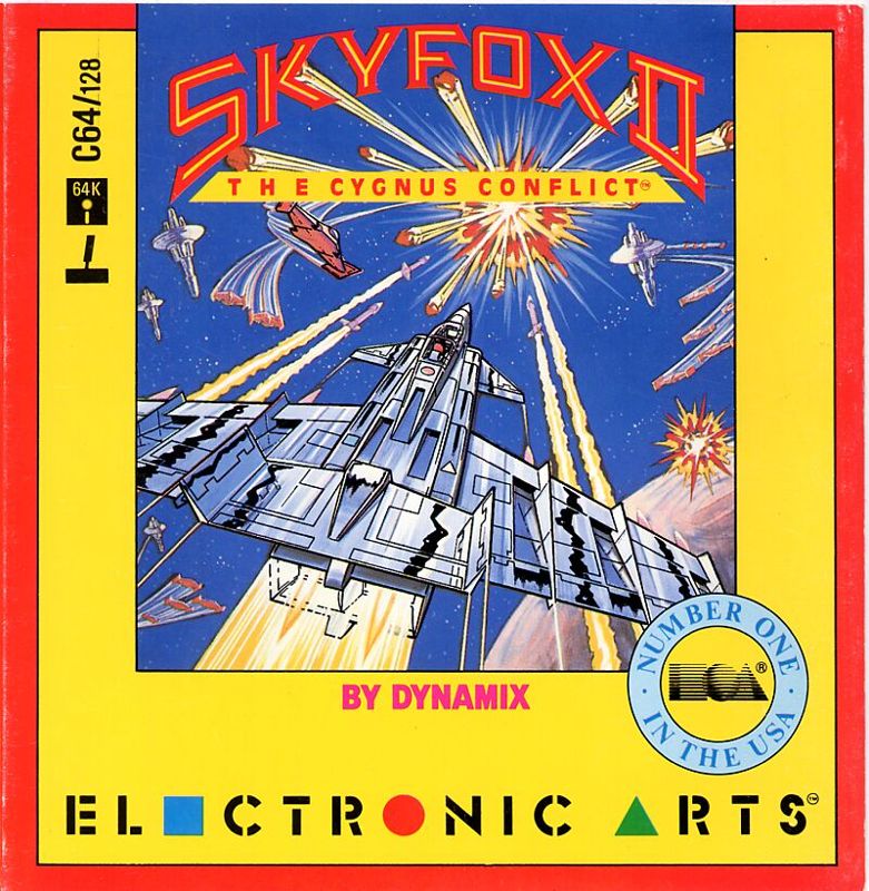 Front Cover for Skyfox II: The Cygnus Conflict (Commodore 64)