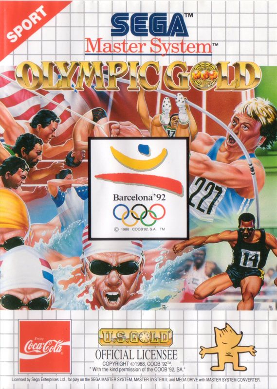 Front Cover for Olympic Gold: Barcelona '92 (SEGA Master System)