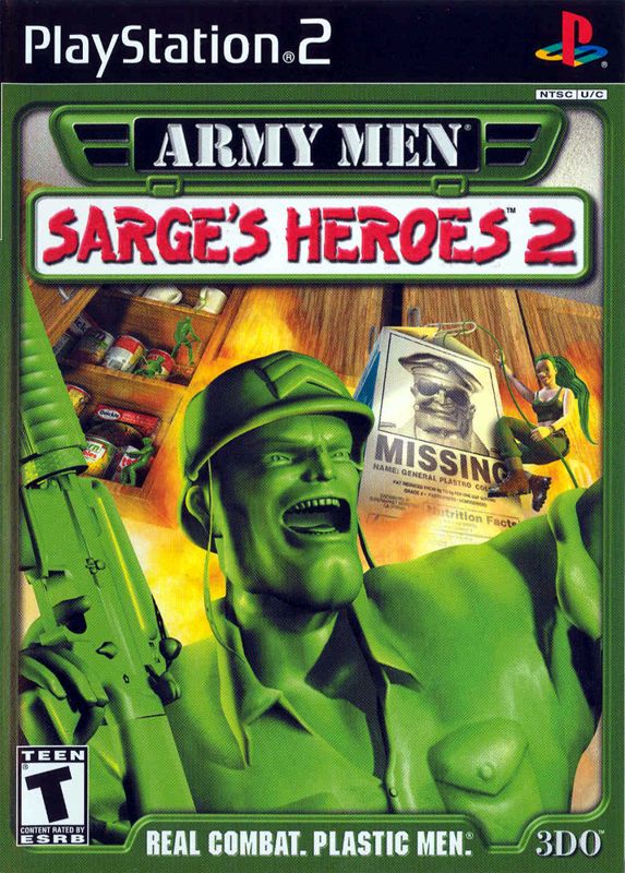 Front Cover for Army Men: Sarge's Heroes 2 (PlayStation 2)