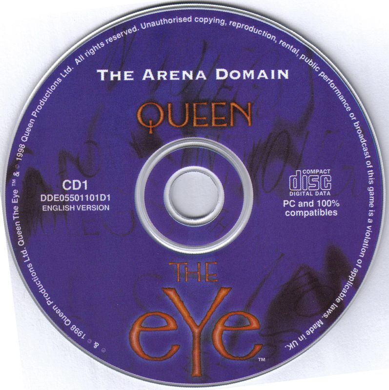 Media for Queen: The eYe (DOS): Disc 1/5