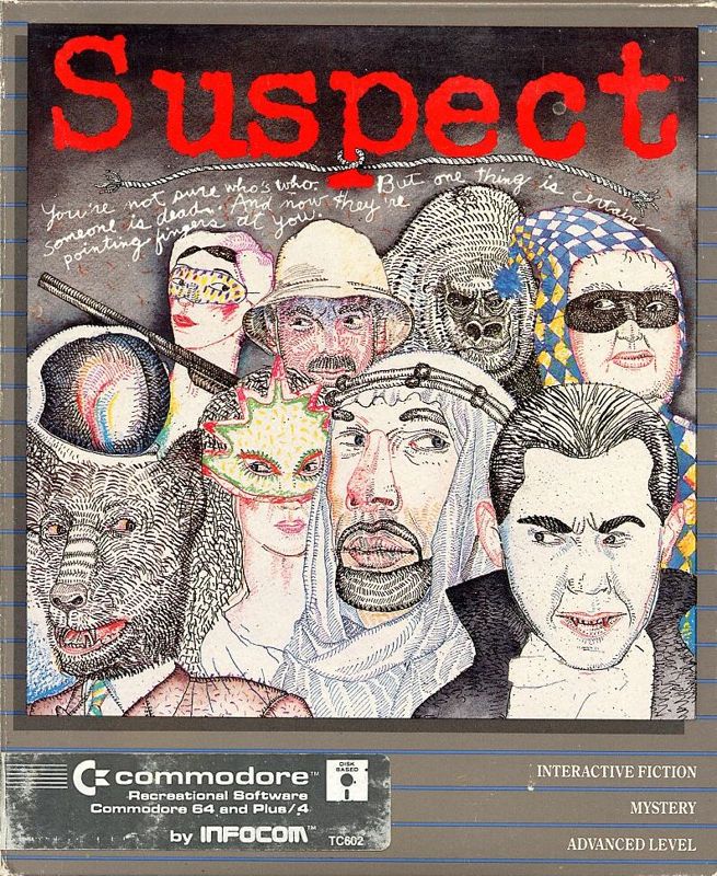 Front Cover for Suspect (Commodore 16, Plus/4 and Commodore 64)