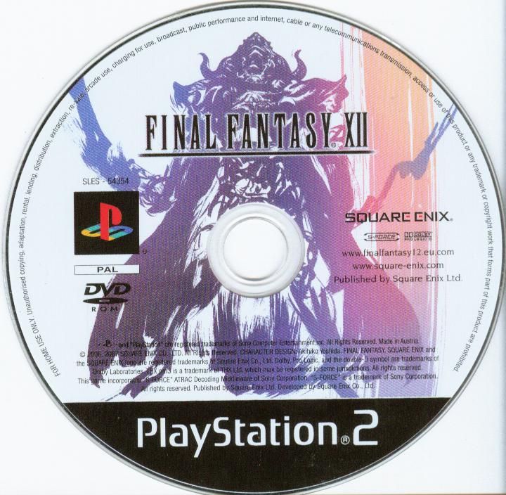 Media for Final Fantasy XII (PlayStation 2)