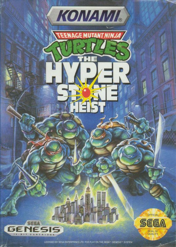 Front Cover for Teenage Mutant Ninja Turtles: The Hyperstone Heist (Genesis)