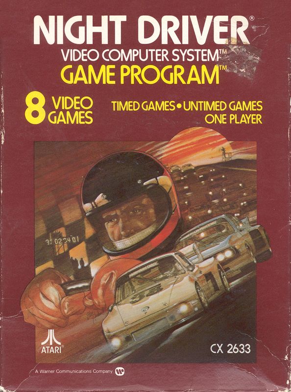 Front Cover for Night Driver (Atari 2600) (1981 release)