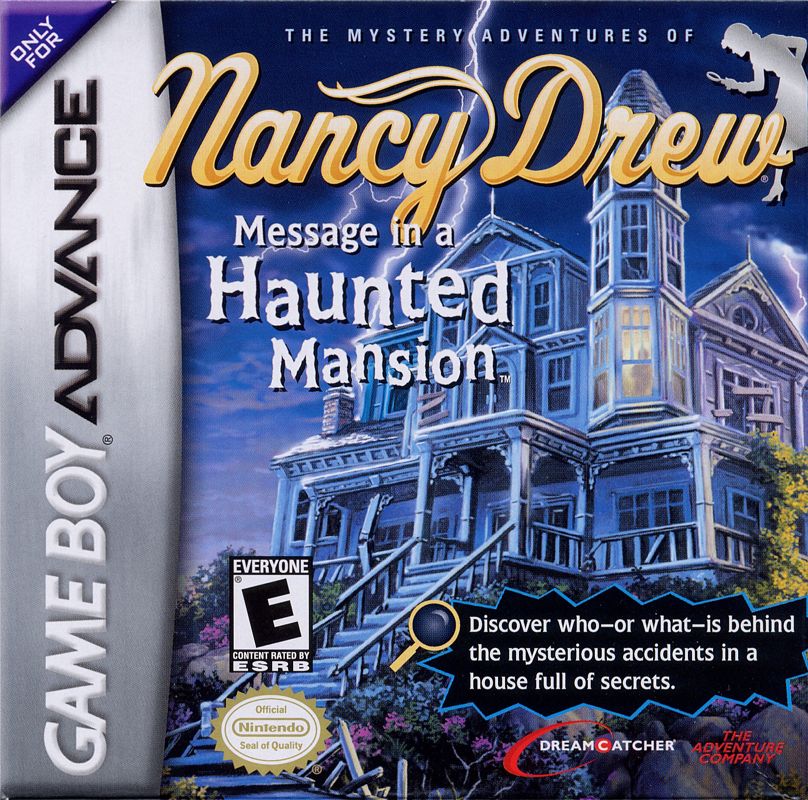 Front Cover for Nancy Drew: Message in a Haunted Mansion (Game Boy Advance)